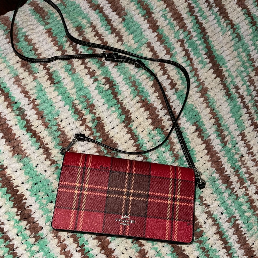 Coach Crossbody. Plaid Anna style.